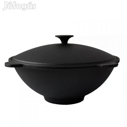 Kétrészes öntöttvas wok és bogrács egyben 51 cm