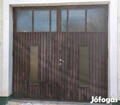 Kétszárnyas nagy méretű garázsajtó akció!