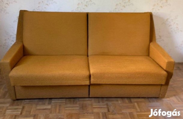 Kétszemélyes, ágyneműtartós, kinyítható rekamié