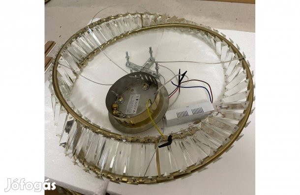 Kettő Darab Kristály kristály függőlámpa, arany