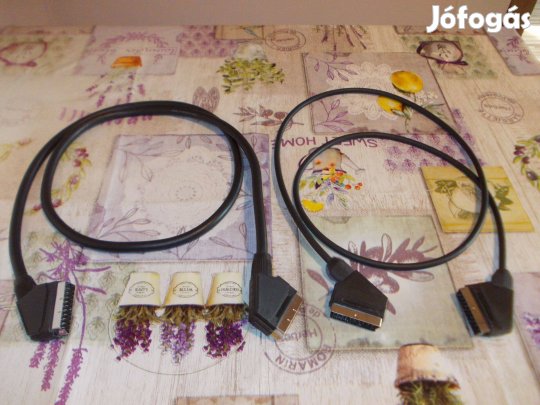 Kettő új 150 cm hosszú scart scart kábel csak együtt eladó
