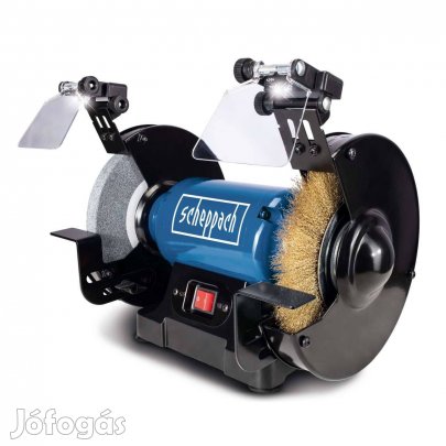 Kettős köszörű drot kefekoronggal 500W kő:200mm + drótkefe