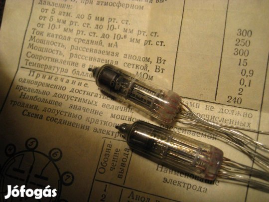 Kettős trióda szubminiatűr. 6N28B