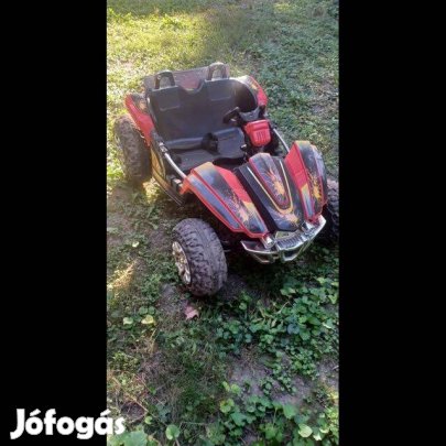 Kétüléses Elektromos Gyerekautó Zenél, Dudál, Rükverc, Töltővel!