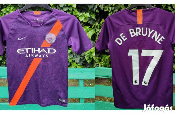 Kevin De Bruyne Manchester City eredeti lila Nike 2018 gyerek me