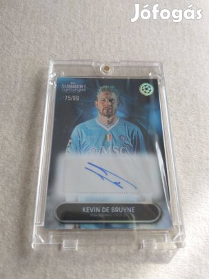 Kevin De Bruyne aláírt gyűjtői kártya