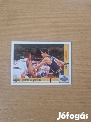 Kevin Johnson vs. John Stockton Upper Deck 1991-92 #32 kosaras kártya