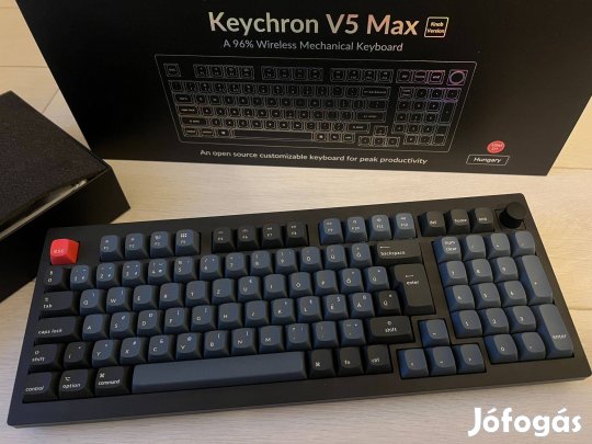 Keychron V5 Max magyar billentyűzet