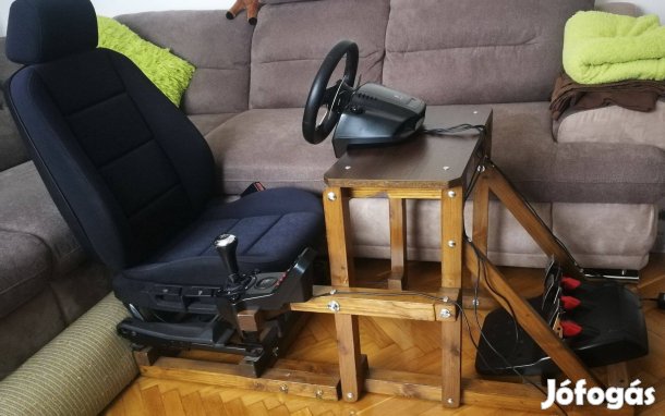 Kezdő autószimulátor cockpit + Logitech G27