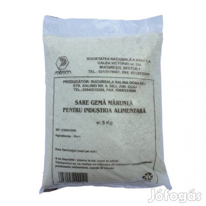 Kezeletlen adalékmentes natúr só 5kg fehér erdélyi só 440ft/kg