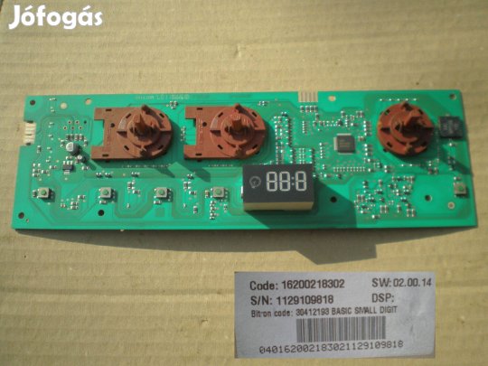 Kezelőpanel elektronika,mosógép 16200218302,1129109818