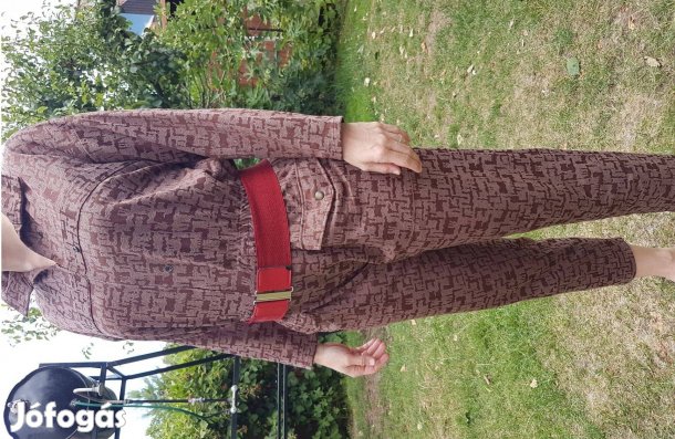 Kezeslábas overál overall női M barna M-es