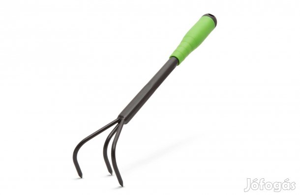 Kézi Fém villás talajlazító 34 cm virágágyás zöldségágy kerti szerszám