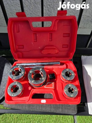 Kézi csőmenetvágó készlet 6 részes, kofferben Debrecen