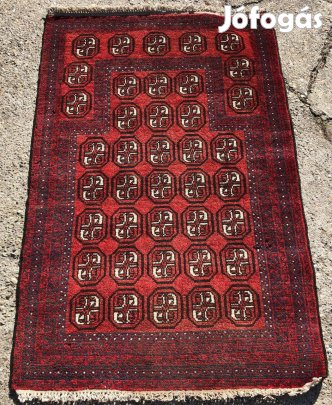 Kézi csomózású bordó Bochara/Bukhara szőnyeg
