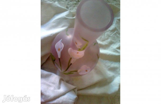 Kézi festésű Üvegváza