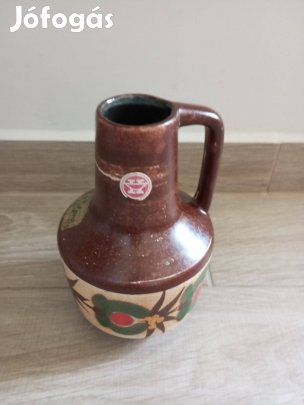 Kézi festésű füles váza