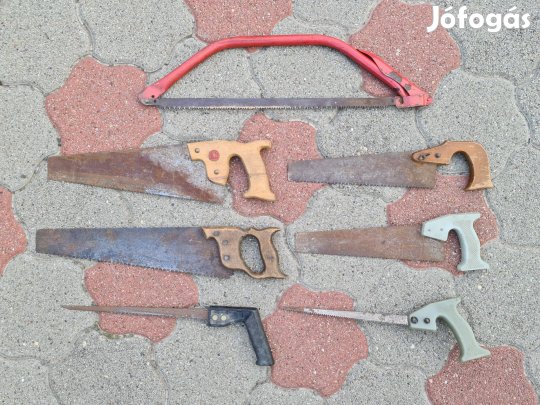 Kézi fűrész kert munkához 8 db és fűrészlapok