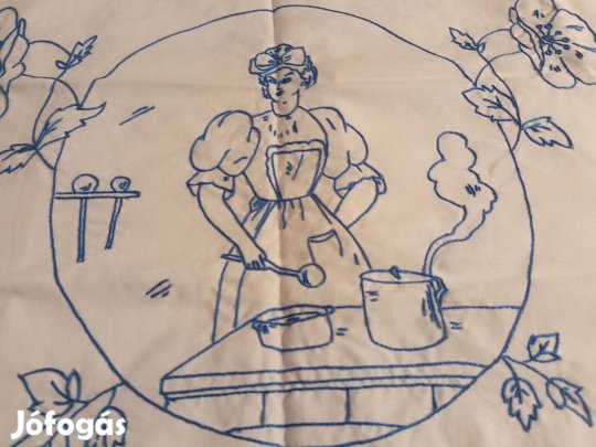 Kézi hímzésű új falvédő eladó 