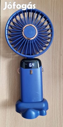 Kézi mini hordozható lila ventilátor újratölthető 1800mAh akku