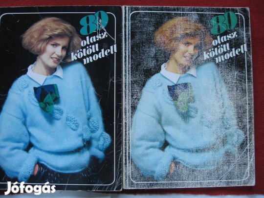 Kézimunka újság 2 példányban, 80 olasz kötött modell