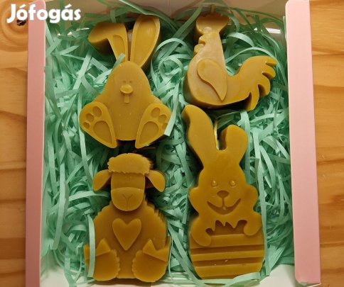 Kézműves, húsvéti méhviasz gyertya box