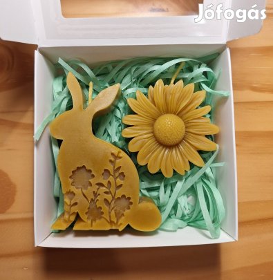 Kézműves, húsvéti méhviasz gyertya box