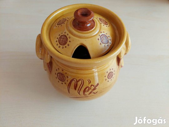 Kézműves kerámia mézescsupor