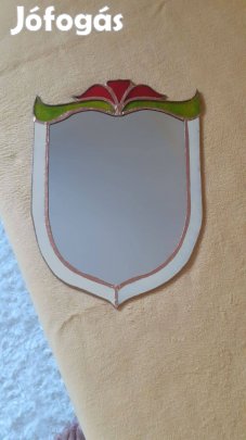 Kézműves készítésű Tiffany technikájú tükör