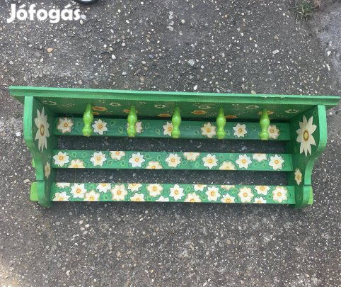 Kézműves ruhafogas 75x25 cm