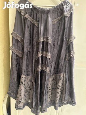 Kézműves szoknya blúz kollekcio, szrkéskék, L-XL