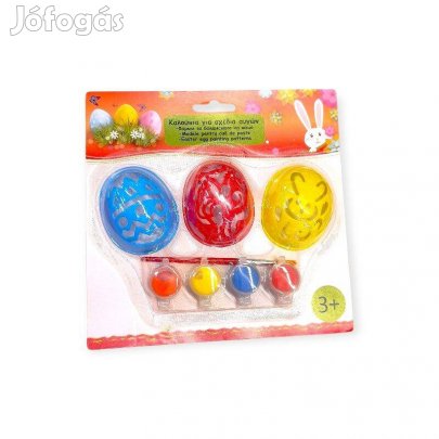 Kézműves tojásfestő készlet 3 forma tojásokhoz és festékekkel
