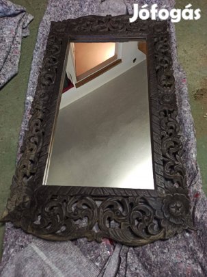 Kézzel Faragott Florentin tükör , Biedermeier,Barokk stílusú