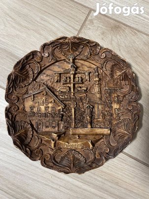 Kézzel faragott fa falidísz Ruhpolding
