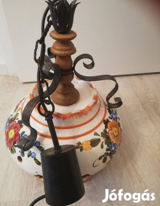 Kézzel festett, kerámia mennyezeti lámpa