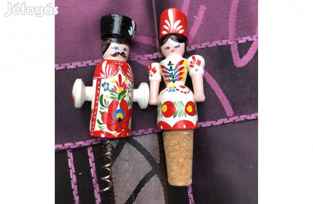 Kézzel festett fa dugózó figura 1800 Ft /db