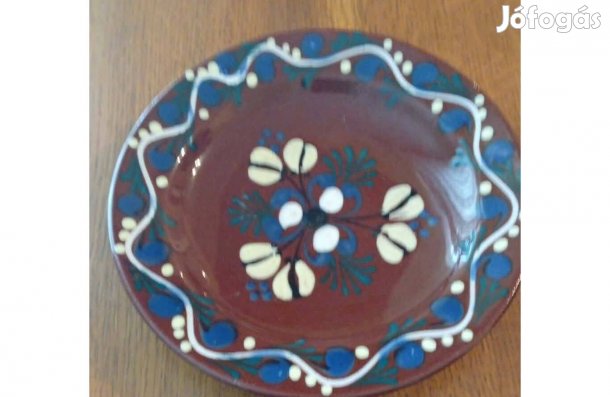 Kézzel festett fali disztányér eladó