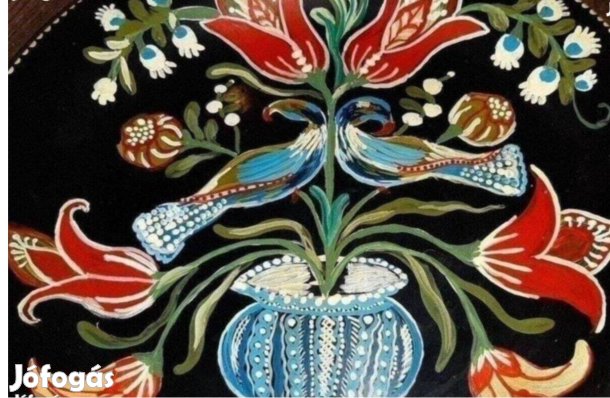 Kézzel festett falitányér