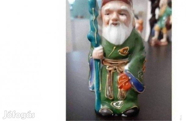 Kézzel festett keleti porcelán figura