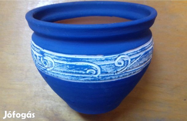 Kézzel festett kerámia kaspó