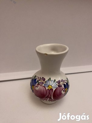 Kézzel festett mázas cserép kancsó