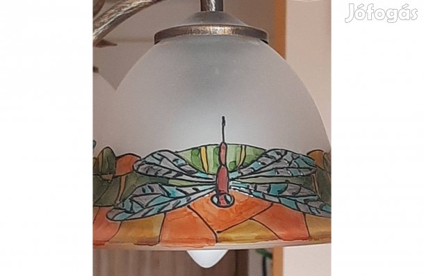 Kézzel festett ötágú csillár eladó