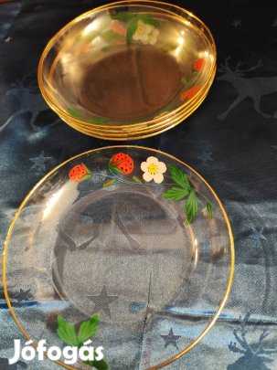 Kézzel festett üvegtálkák