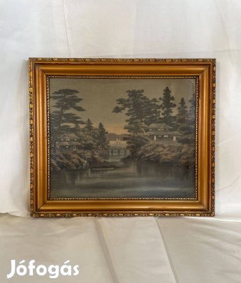 Kézzel hímzett japán kép