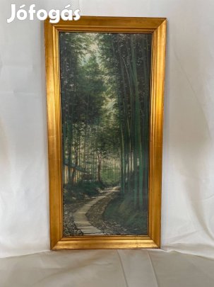 Kézzel hímzett kínai kép, bambuszos