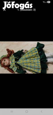 Kézzel készített porcelánbaba ( 40 cm)