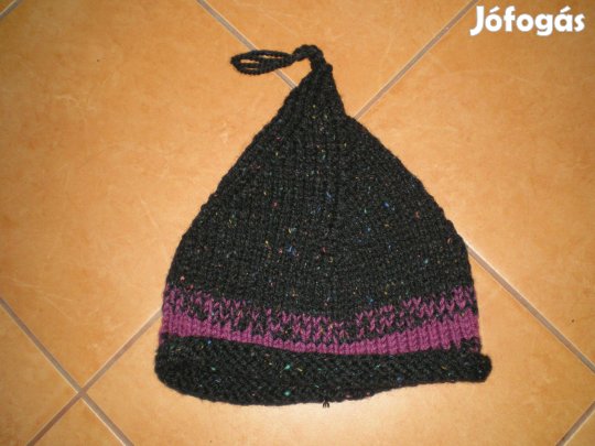 Kézzel kötött egyedi meleg téli sapka jurta alakú