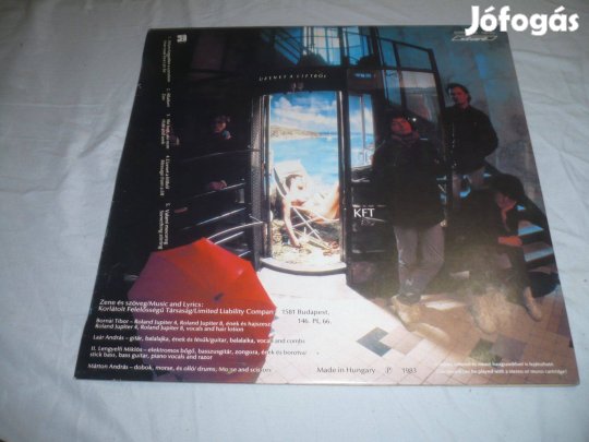 Kft üzenet a liftből bakelit lemez hanglemez 1983