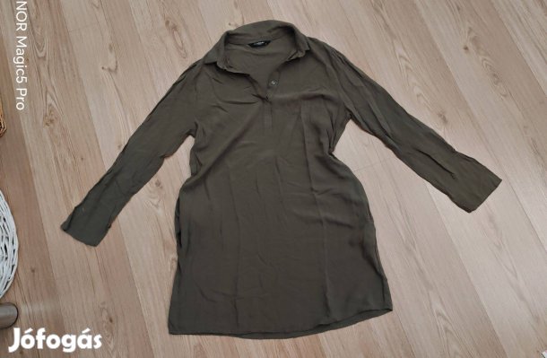 Khaki zsebes női tunika M