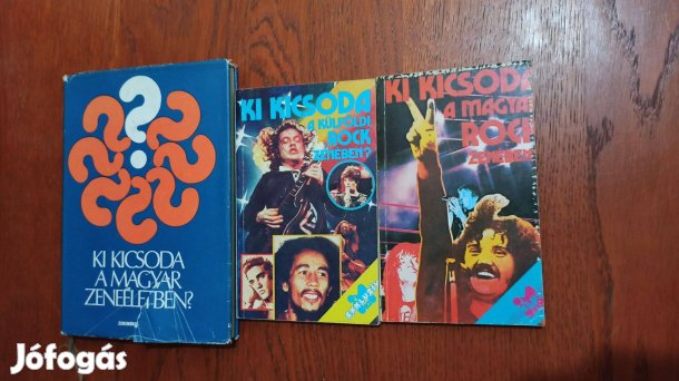 Ki kicsoda zene témakörben könyvcsomag / 3 db könyv